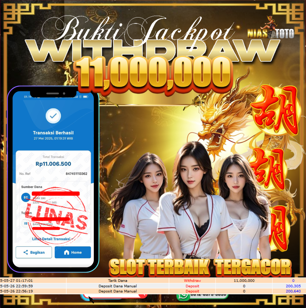 Bukti Jackpot Lunas NiasToto