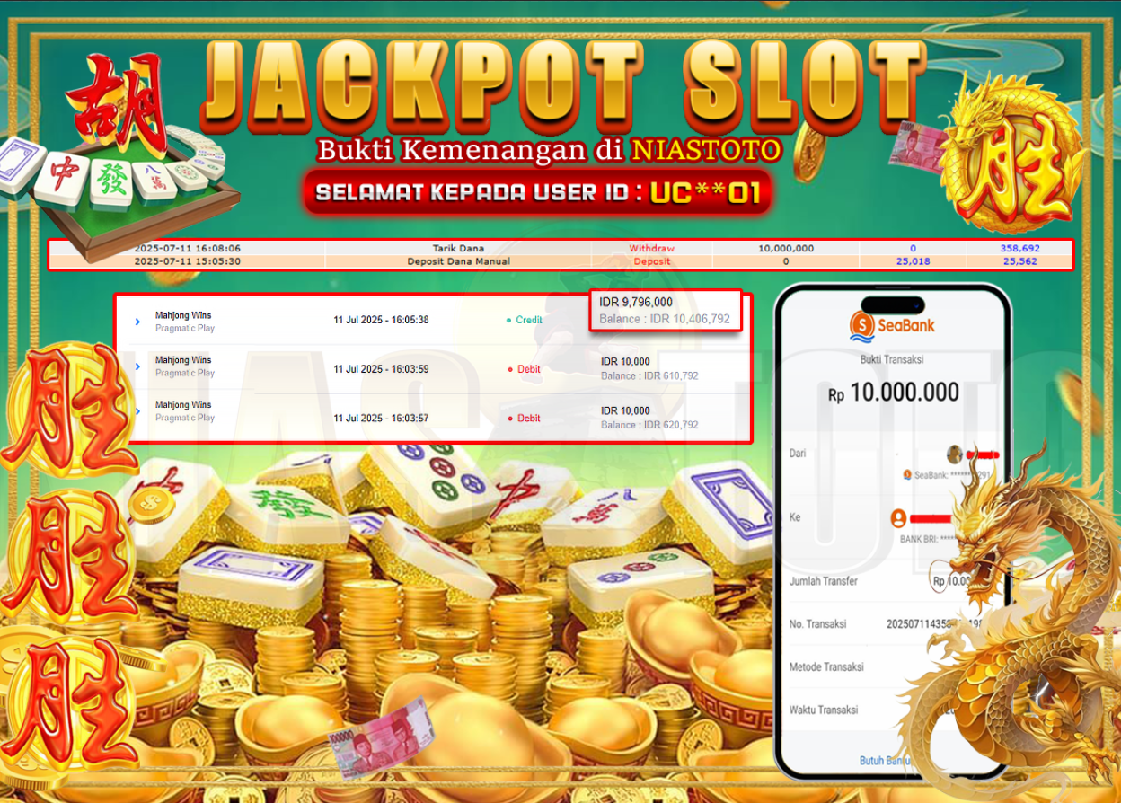Bukti Jackpot Lunas NiasToto
