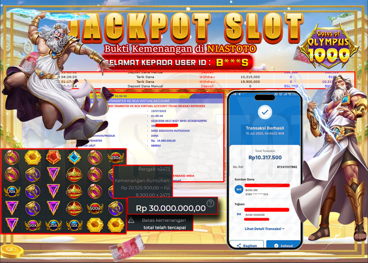 Bukti Jackpot Lunas NiasToto