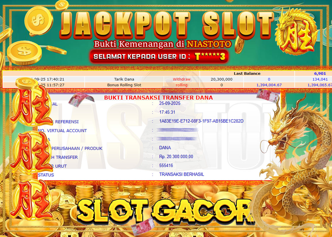 Bukti Jackpot Lunas NiasToto