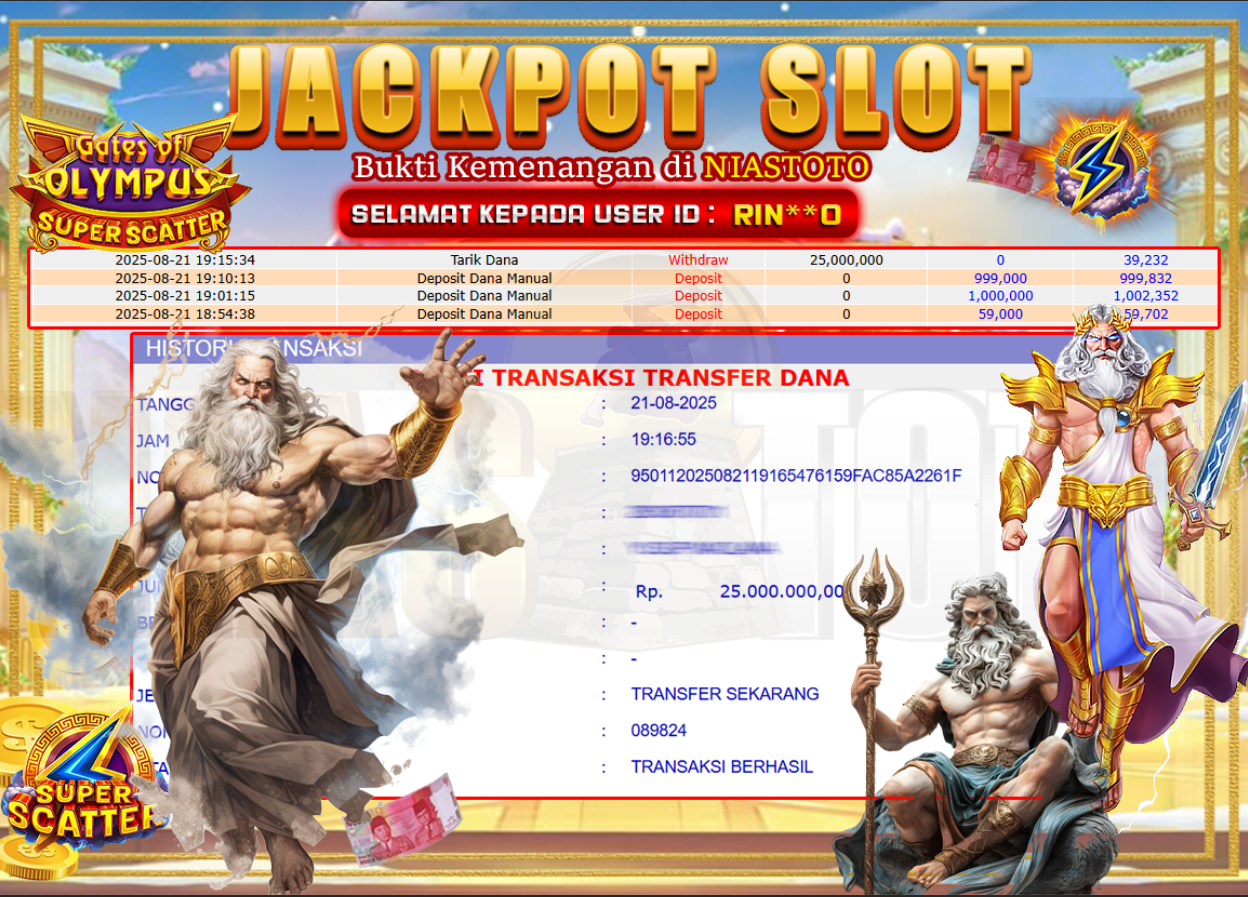 Bukti Jackpot Lunas NiasToto